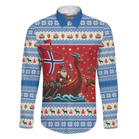 Norway Viking Santa Christmas Family Matching Off Shoulder Short Dress and Hawaiian Shirt Funny Reindeer Norse Xmas - Wonder Print Shop