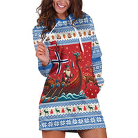 Norway Viking Santa Christmas Hoodie Dress Funny Reindeer Norse Xmas - Wonder Print Shop