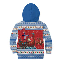 Norway Viking Santa Christmas Kid Hoodie Funny Reindeer Norse Xmas - Wonder Print Shop