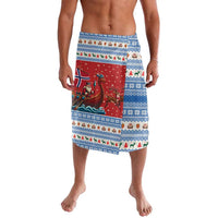 Norway Viking Santa Christmas Lavalava Funny Reindeer Norse Xmas - Wonder Print Shop