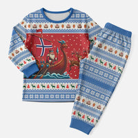 Norway Viking Santa Christmas Pajama Set Funny Reindeer Norse Xmas - Wonder Print Shop