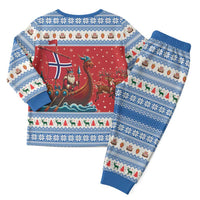 Norway Viking Santa Christmas Pajama Set Funny Reindeer Norse Xmas - Wonder Print Shop