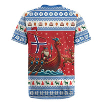 Norway Viking Santa Christmas Rugby Jersey Funny Reindeer Norse Xmas - Wonder Print Shop