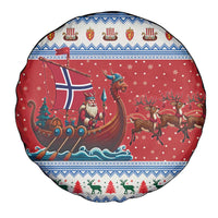Norway Viking Santa Christmas Spare Tire Cover Funny Reindeer Norse Xmas - Wonder Print Shop