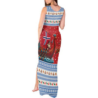 Norway Viking Santa Christmas Tank Maxi Dress Funny Reindeer Norse Xmas - Wonder Print Shop