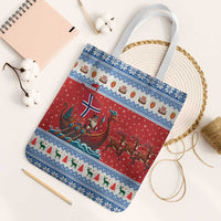 Norway Viking Santa Christmas Tote Bag Funny Reindeer Norse Xmas - Wonder Print Shop