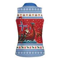 Norway Viking Santa Christmas Women Sleeveless Polo Shirt Funny Reindeer Norse Xmas - Wonder Print Shop