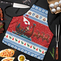 Greenland Viking Santa Christmas Apron Funny Reindeer Norse Xmas - Wonder Print Shop