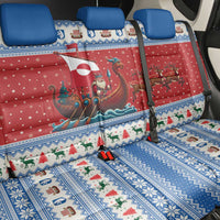 Greenland Viking Santa Christmas Back Car Seat Cover Funny Reindeer Norse Xmas - Wonder Print Shop