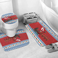 Greenland Viking Santa Christmas Bathroom Set Funny Reindeer Norse Xmas - Wonder Print Shop