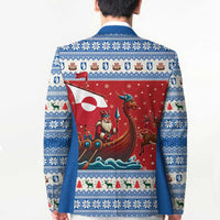 Greenland Viking Santa Christmas Blazer Funny Reindeer Norse Xmas - Wonder Print Shop
