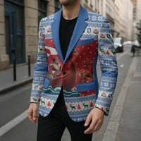 Greenland Viking Santa Christmas Blazer Funny Reindeer Norse Xmas - Wonder Print Shop