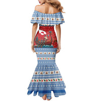 Greenland Viking Santa Christmas Family Matching Mermaid Dress and Hawaiian Shirt Funny Reindeer Norse Xmas - Wonder Print Shop