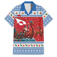 Greenland Viking Santa Christmas Family Matching Off Shoulder Maxi Dress and Hawaiian Shirt Funny Reindeer Norse Xmas - Wonder Print Shop