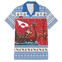Greenland Viking Santa Christmas Family Matching Off Shoulder Short Dress and Hawaiian Shirt Funny Reindeer Norse Xmas - Wonder Print Shop