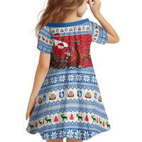 Greenland Viking Santa Christmas Family Matching Puletasi and Hawaiian Shirt Funny Reindeer Norse Xmas - Wonder Print Shop