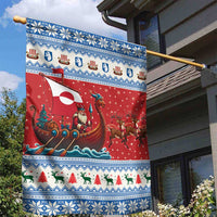 Greenland Viking Santa Christmas Garden Flag Funny Reindeer Norse Xmas - Wonder Print Shop