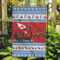 Greenland Viking Santa Christmas Garden Flag Funny Reindeer Norse Xmas - Wonder Print Shop