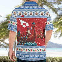 Greenland Viking Santa Christmas Hawaiian Shirt Funny Reindeer Norse Xmas - Wonder Print Shop