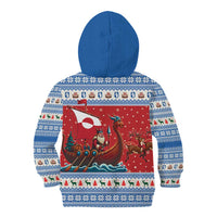 Greenland Viking Santa Christmas Kid Hoodie Funny Reindeer Norse Xmas - Wonder Print Shop