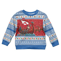 Greenland Viking Santa Christmas Kid Ugly Christmas Sweater Funny Reindeer Norse Xmas - Wonder Print Shop