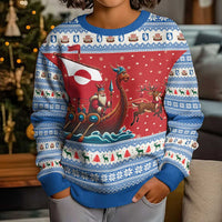 Greenland Viking Santa Christmas Kid Ugly Christmas Sweater Funny Reindeer Norse Xmas - Wonder Print Shop