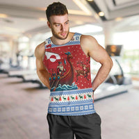 Greenland Viking Santa Christmas Men Tank Top Funny Reindeer Norse Xmas - Wonder Print Shop