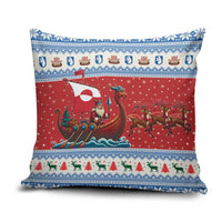Greenland Viking Santa Christmas Pillow Cover Funny Reindeer Norse Xmas - Wonder Print Shop