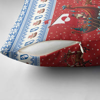Greenland Viking Santa Christmas Pillow Cover Funny Reindeer Norse Xmas - Wonder Print Shop