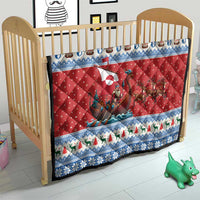 Greenland Viking Santa Christmas Quilt Funny Reindeer Norse Xmas - Wonder Print Shop