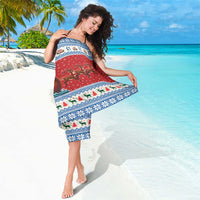 Greenland Viking Santa Christmas Sarong Funny Reindeer Norse Xmas - Wonder Print Shop