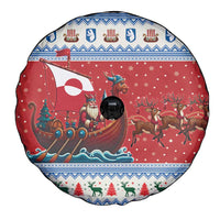 Greenland Viking Santa Christmas Spare Tire Cover Funny Reindeer Norse Xmas - Wonder Print Shop