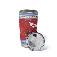 Greenland Viking Santa Christmas Tumbler Cup Funny Reindeer Norse Xmas - Wonder Print Shop