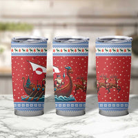 Greenland Viking Santa Christmas Tumbler Cup Funny Reindeer Norse Xmas - Wonder Print Shop