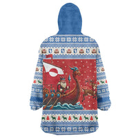 Greenland Viking Santa Christmas Wearable Blanket Hoodie Funny Reindeer Norse Xmas - Wonder Print Shop
