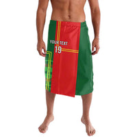 Custom Portugal Football Lavalava Coat of Arms Line Art Style - Wonder Print Shop