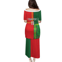 Custom Portugal Football Puletasi Coat of Arms Line Art Style - Wonder Print Shop