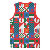 Portugal Football Basketball Jersey Patchwork National Flag Design - Wonder Print Shop