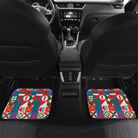 Portugal Football Car Mats Patchwork National Flag Design - Wonder Print Shop