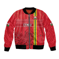 Custom World Football 2026 Wales Bomber Jacket Cymru Together Stronger - Wonder Print Shop