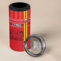 Custom World Football 2026 Wales 4 in 1 Can Cooler Tumbler Cymru Together Stronger - Wonder Print Shop