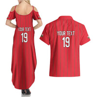 Custom World Football 2026 Wales Couples Matching Summer Maxi Dress and Hawaiian Shirt Cymru Together Stronger - Wonder Print Shop