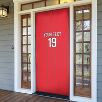 Custom World Football 2026 Wales Door Cover Cymru Together Stronger - Wonder Print Shop