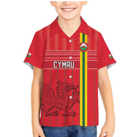 Custom World Football 2026 Wales Family Matching Mermaid Dress and Hawaiian Shirt Cymru Together Stronger - Wonder Print Shop