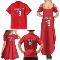Custom World Football 2026 Wales Family Matching Summer Maxi Dress and Hawaiian Shirt Cymru Together Stronger - Wonder Print Shop