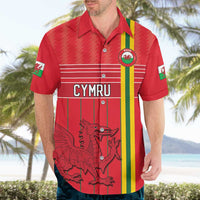Custom World Football 2026 Wales Hawaiian Shirt Cymru Together Stronger - Wonder Print Shop