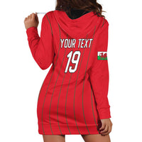 Custom World Football 2026 Wales Hoodie Dress Cymru Together Stronger - Wonder Print Shop