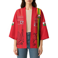 Custom World Football 2026 Wales Kimono Cymru Together Stronger - Wonder Print Shop
