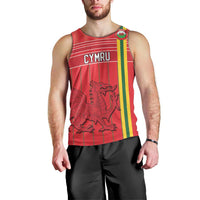 Custom World Football 2026 Wales Men Tank Top Cymru Together Stronger - Wonder Print Shop