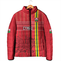 Custom World Football 2026 Wales Padded Jacket Cymru Together Stronger - Wonder Print Shop